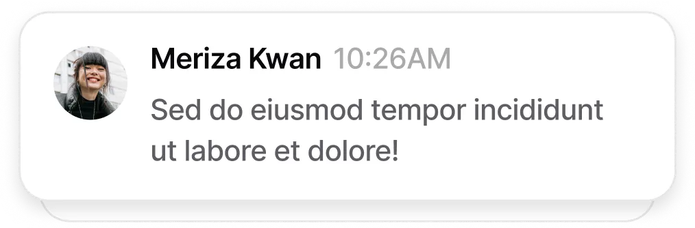 Follow-up discussions interface